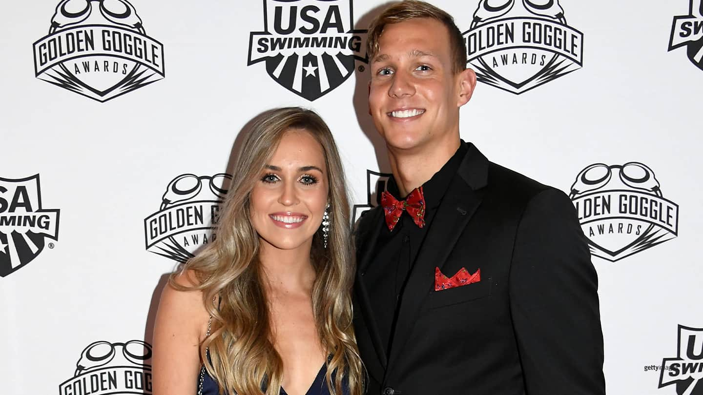 Caeleb Dressel and Meghan Haila