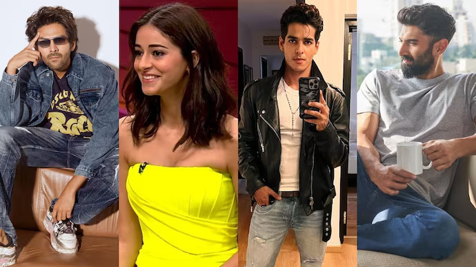 Ananya Pandey with rumored boyfriends