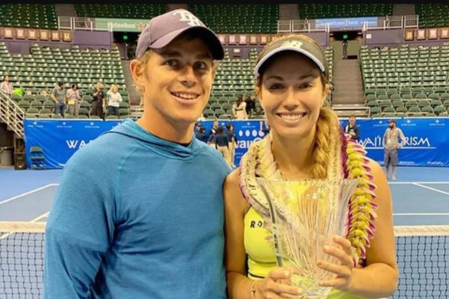 Danielle Collins with boyfriend Joe Vollen